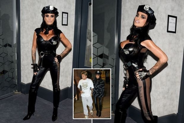 Katie Price wears sexy cop outfit and £2,350 designer jacket at Leeds nightclub with boyfriend JJ Slater